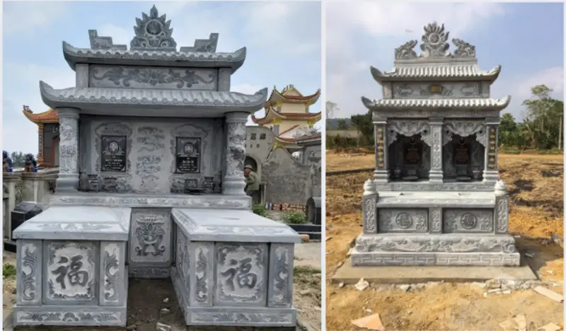 Kích thước lăng mộ đôi cần đủ lớn nhưng vẫn phải rơi vào cung tốt của Thước Lỗ Ban