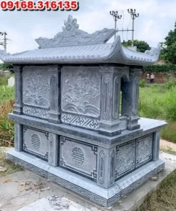 Mộ đá đôi Ninh Bình nhìn ở góc nghiêng