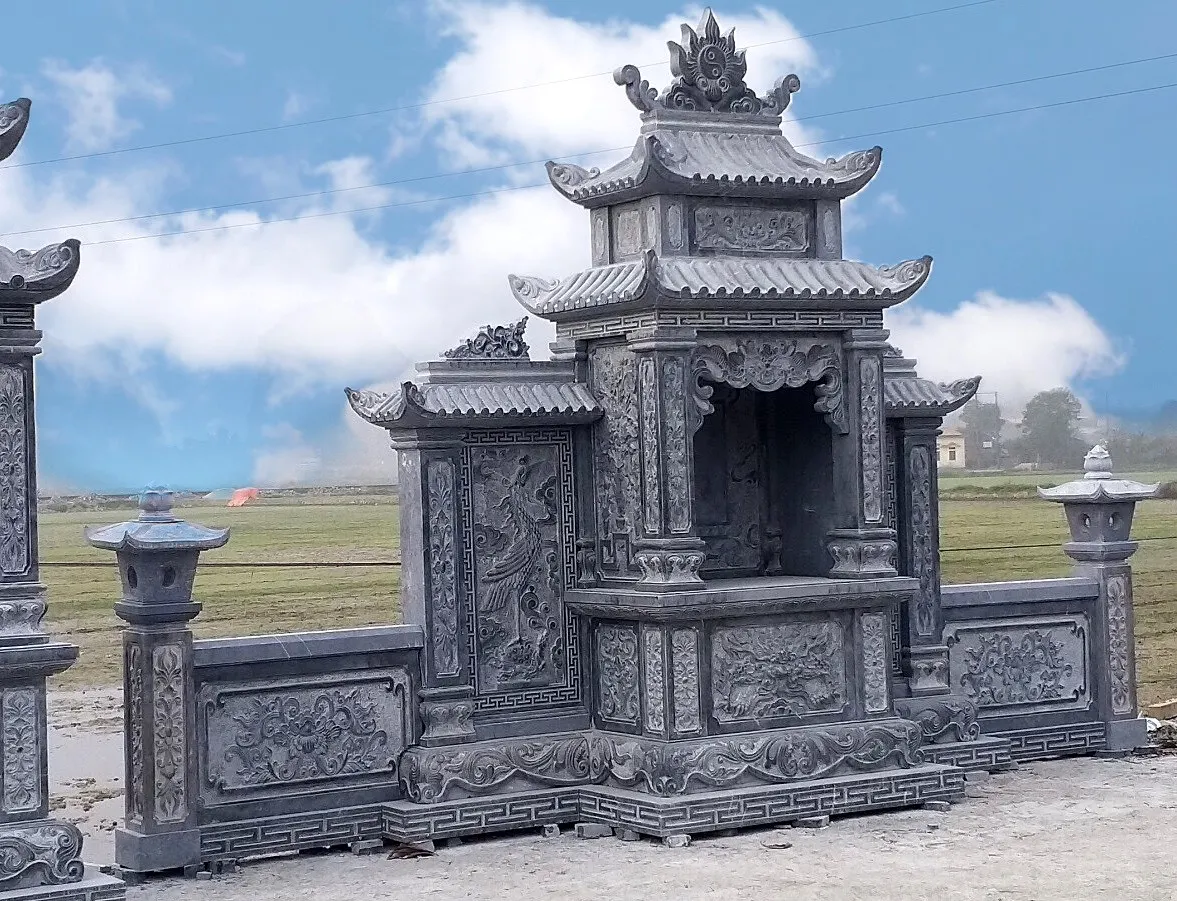 Công trình lăng mộ đá Đá Mỹ Nghệ Cát Tiến chế tác và thi công tại Phú Thọ năm 2025