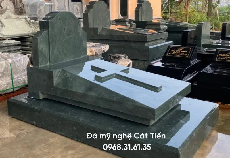 Đá mỹ nghệ Cát Tiến là đơn vị chuyên thiết kế, thi công mộ đá hoa cương đẹp tại Ninh Bình