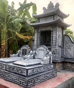 Khu lăng mộ đá xanh đen CT32 thi công tại Nghệ An năm 2025