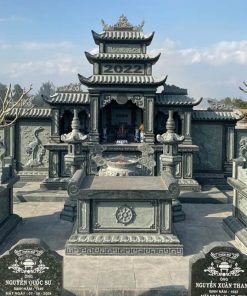 Khu lăng mộ đá xanh rêu thi công tại Thanh Hoá