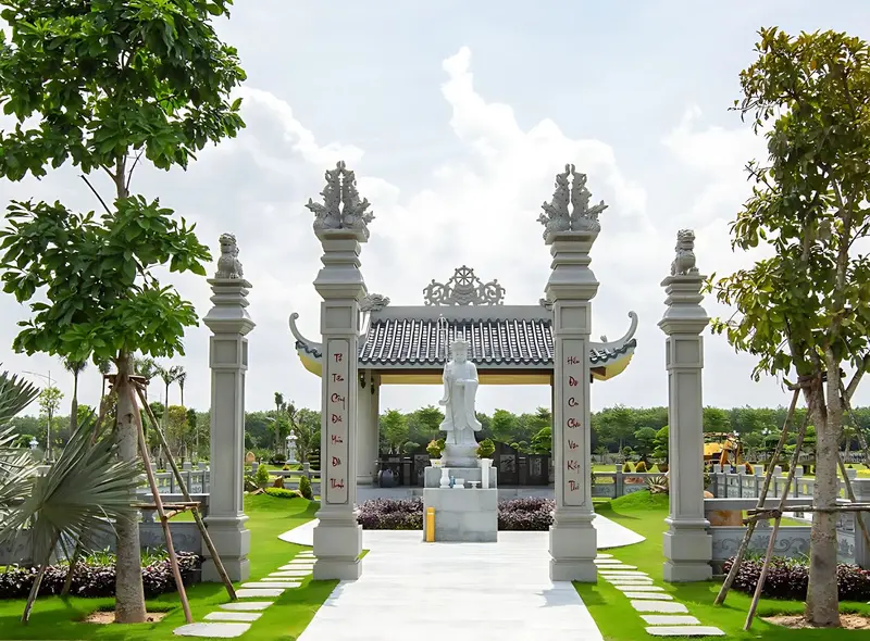Mẫu khuôn viên mộ gia tộc tại Công Viên Vĩnh Hằng Long Thành
