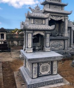 Công trình lăng mộ đá xanh đen CT38 năm 2022 tại Quảng Ninh