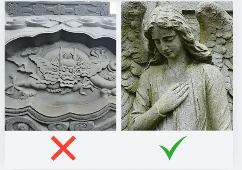 Một số họa tiết tuy đẹp mắt nhưng không phù hợp với tinh thần Công giáo vì xuất phát từ tín ngưỡng, văn hóa tôn giáo khác