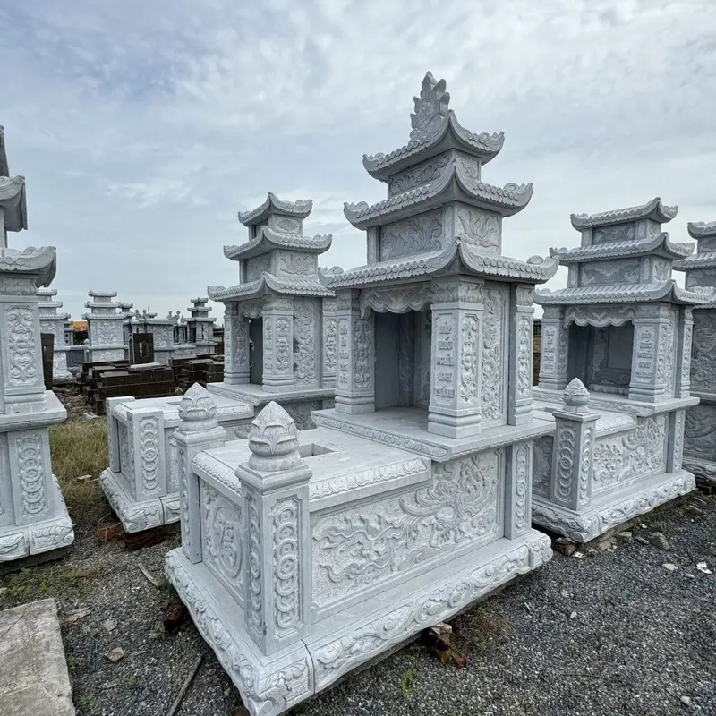 Mộ đá có mái giúp tối ưu hóa không gian bằng cách phát triển theo chiều cao