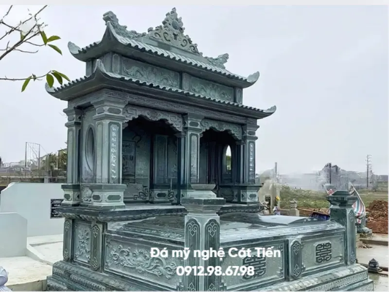 Mộ đá đôi chứa giá trị về mặt thẩm mỹ và nhiều ý nghĩa sâu sắc về phong thủy và tinh thần