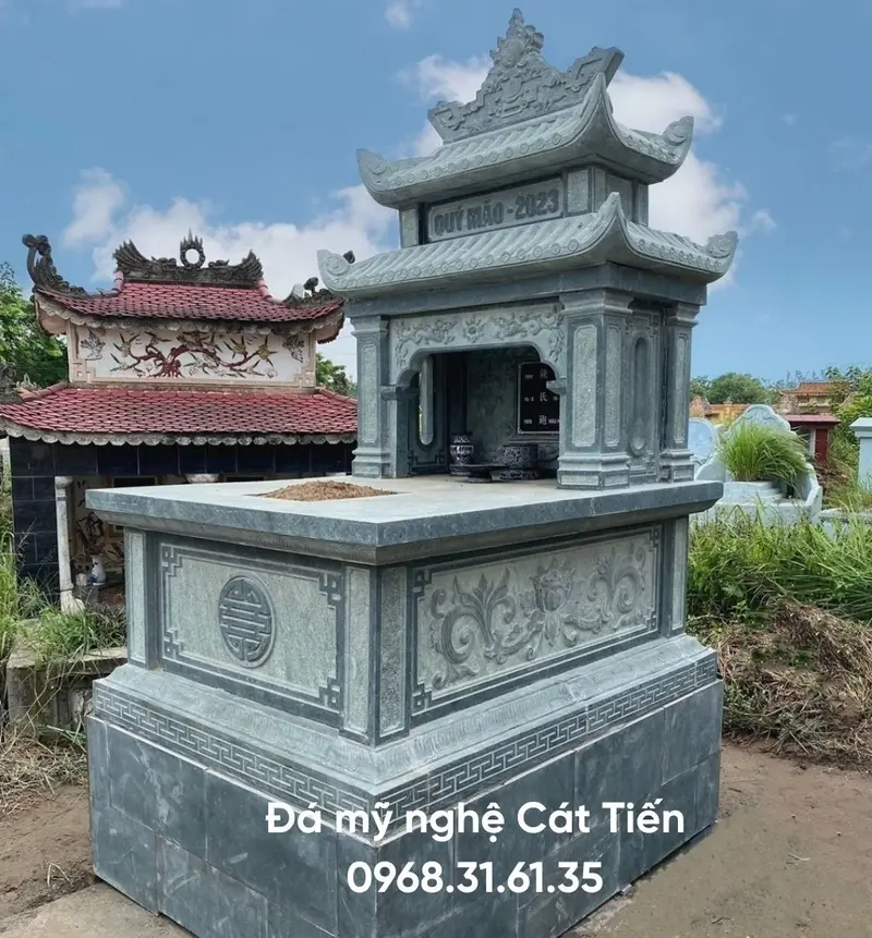 Đã mỹ nghệ Cát Tiến là đơn vị thi công Lăng mộ đá hai mái uy tín tại Ninh Bình
