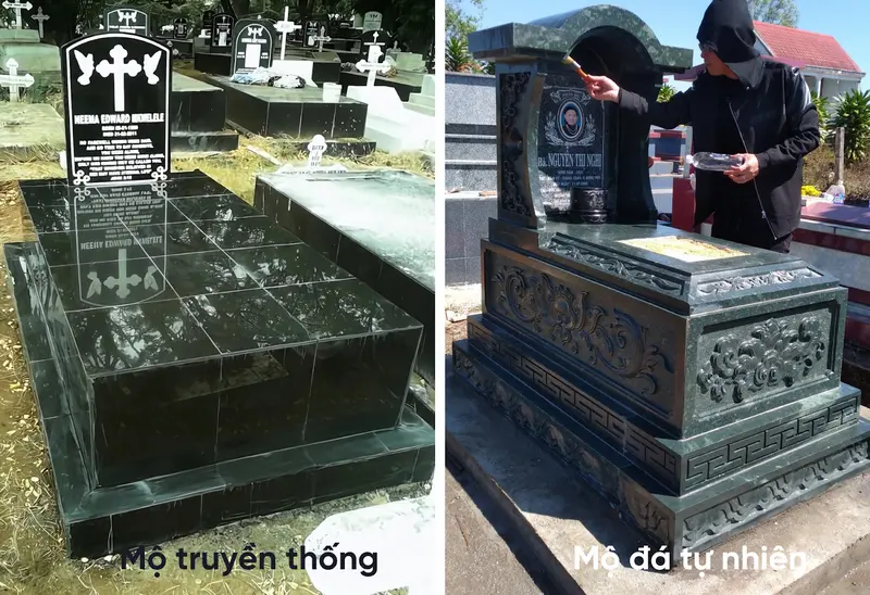 Mộ đá tự nhiên là giải pháp lâu dài, bền chắc và trang nghiêm