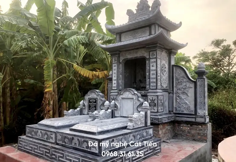 Đá mỹ nghệ Cát Tiến - Đơn vị thiết kế và thi công mộ đá uy tín, chuyên nghiệp 