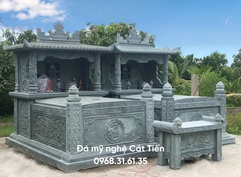 Đá mỹ nghệ Cát Tiến - Đơn vị thi công trọn gói công trình nghĩa trang gia tộc chất lượng