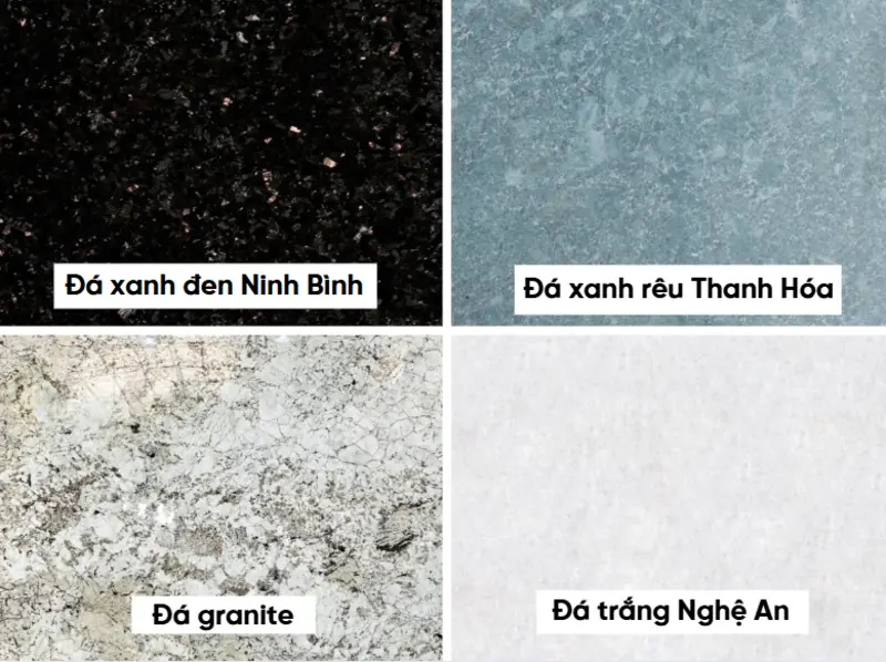 Các loại đá phổ biến trong xây dựng lăng mộ