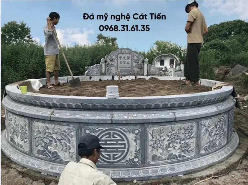 Đá mỹ nghệ Cát Tiến là đơn vị thi công xây mộ tổ uy tín tại Ninh Bình
