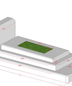 Bản vẽ thiết kế 3D mẫu mộ đen CT104