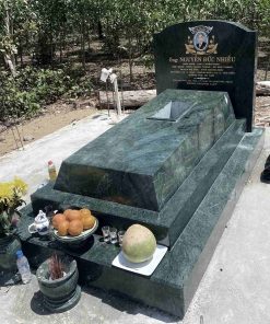 Cận cảnh mẫu mộ đá granite đẹp CT101