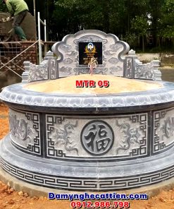 Mẫu mộ tròn đá phong thủy MTR 05