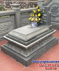 Mẫu mộ đá đơn giản đẹp MKM 08