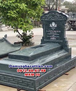 Mộ đá đơn giản tam cấp đepk MKM 05