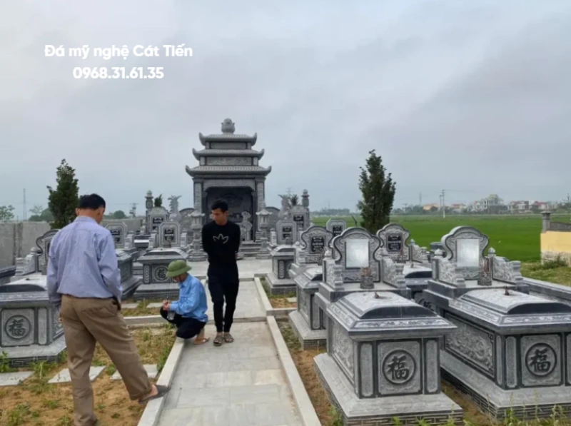  Mẫu khu lăng mộ đá gia đình 