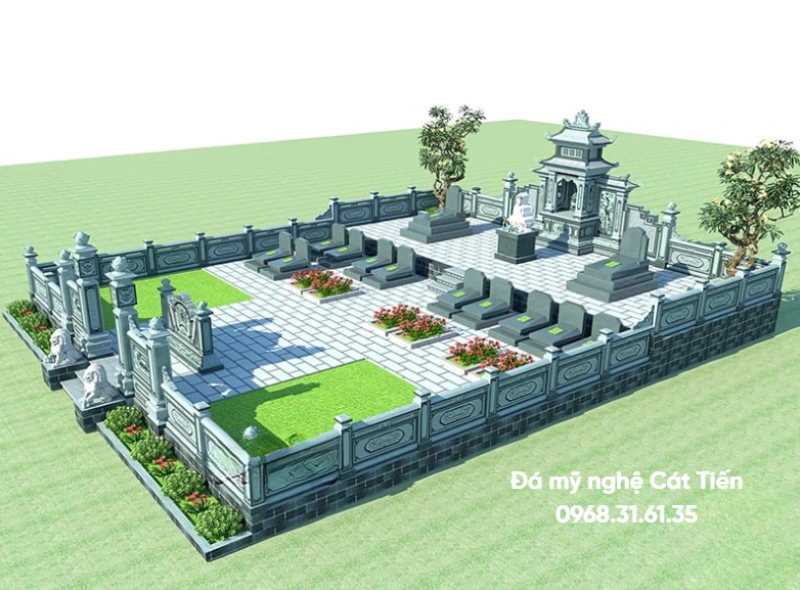 Mẫu khu lăng mộ gia đình