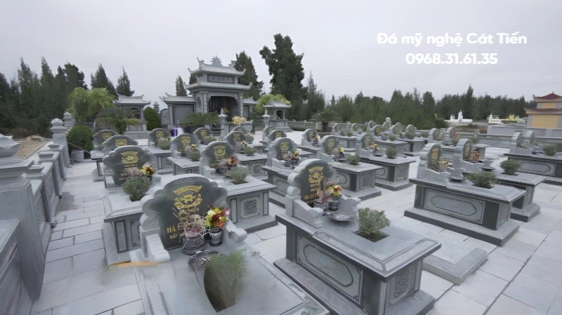 Mẫu khu lăng mộ xám trắng