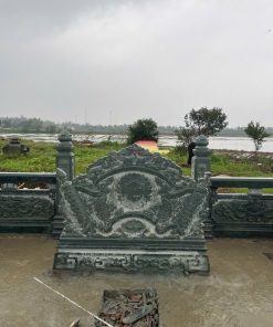 Mẫu cổng lăng mộ kết hợp cuốn thư kiếm bút thi công tại Nam Định - MC3