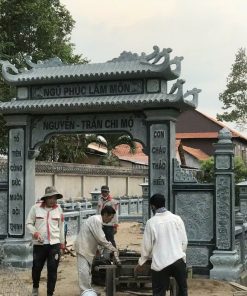 Mẫu cổng lăng mộ hai mái trạm Ngũ Phúc Lâm Môn - MC22