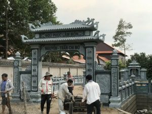 Mẫu cổng lăng mộ hai mái trạm Ngũ Phúc Lâm Môn - MC22