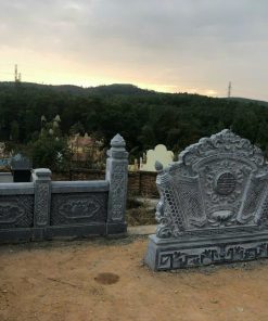 Mẫu cổng lăng mộ cuốn thư đá chấn môn - MC25