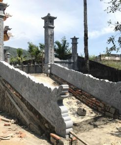 Mẫu cổng lăng mộ rồng mây bò bậc thềm - MC33