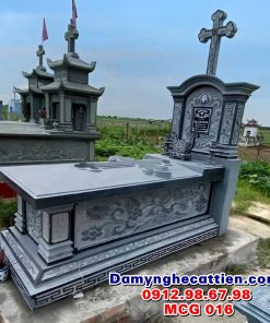 Mẫu bia mộ công giáo đẹp MCG 016