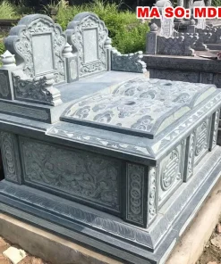 Mẫu mộ đôi ốp đá granite
