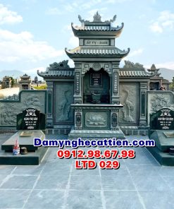 Lăng thờ cây hương đá gia đình đẹp LTD 029