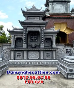 Lăng thờ đá cộng đồng chung có cánh đẹp LTD 028