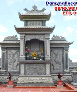 Mẫu cây hương thờ đá nghĩa trang gia đình LTD 031