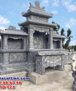 Mẫu lăng thờ đá chung cộng đồng đẹp LTD 023
