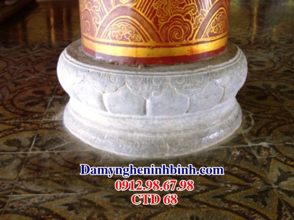 Chân tảng đá kê cột trụ nhà gỗ CTD 68
