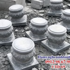 Chân tảng đá kê cột trụ nhà gỗ CTD 69