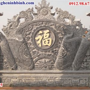 Cuốn thư bình phong tắc môn đá lăng mộ 65