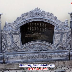 Cuốn thư bình phong đá hoành phi đẹp 63