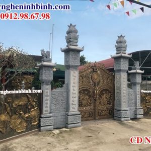 Cột cổng đá nhà thờ họ CDNB 63