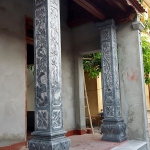 Cột đá vuông hoa cương tự nhiên 38