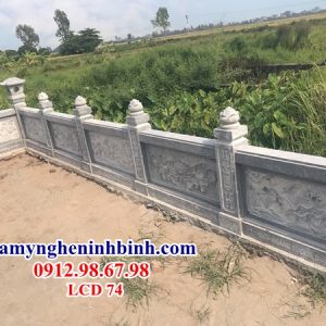 Lan can hàng rào đá lăng mộ 74