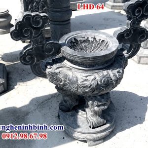 Lư đỉnh hương đá đẹp 064