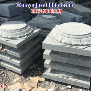 Mẫu chân tảng đá kê cột gỗ nhà sàn đẹp 67
