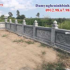 Mẫu lan can hàng rào đá đẹp 75