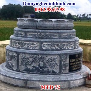Mẫu lăng mộ tròn đá MTD 72