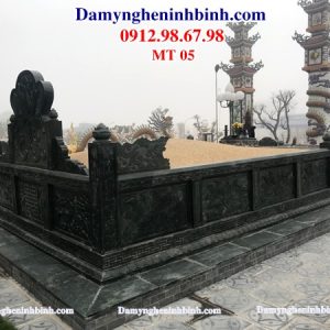 Mộ tổ đá xanh khối dòng họ 05