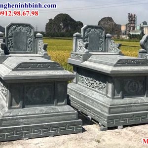 Mẫu mộ đá xanh rêu Thanh Hóa đẹp 21