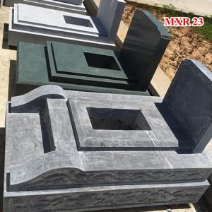 Mẫu mộ đá xanh rêu đẹp 23
